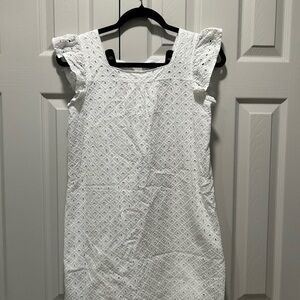 Kids Crown & Ivy White Eyelet Dress